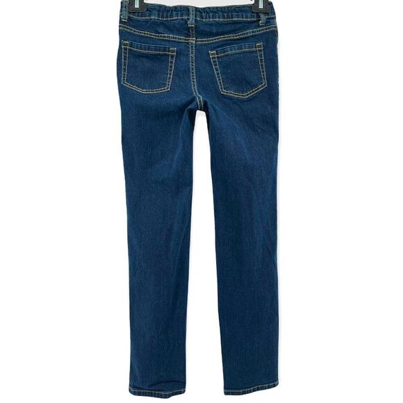 Cat & Jack Girl’s Straight Leg Super Stretch Dark Wash Denim Jeans Size 12 - Picture 10 of 16